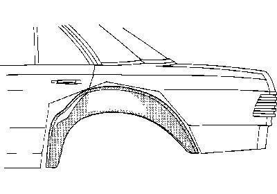 Wielrand binnenzijde | Mercedes w123, Auto-onderdelen, Overige Auto-onderdelen, Ophalen of Verzenden