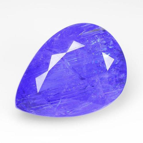 Zonder Minimumprijs Blauw, Violet Tanzaniet - 13.69 ct -, Handtassen en Accessoires, Edelstenen