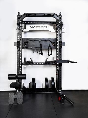 Martech M8 2IN1 power rack bundle +  attachments + 107,5KG, Ophalen of Verzenden