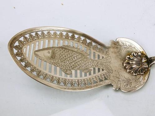 Schwieger - Serveerset voor vis - .750 zilver - Vis Spatel, Antiek en Kunst, Antiek | Zilver en Goud