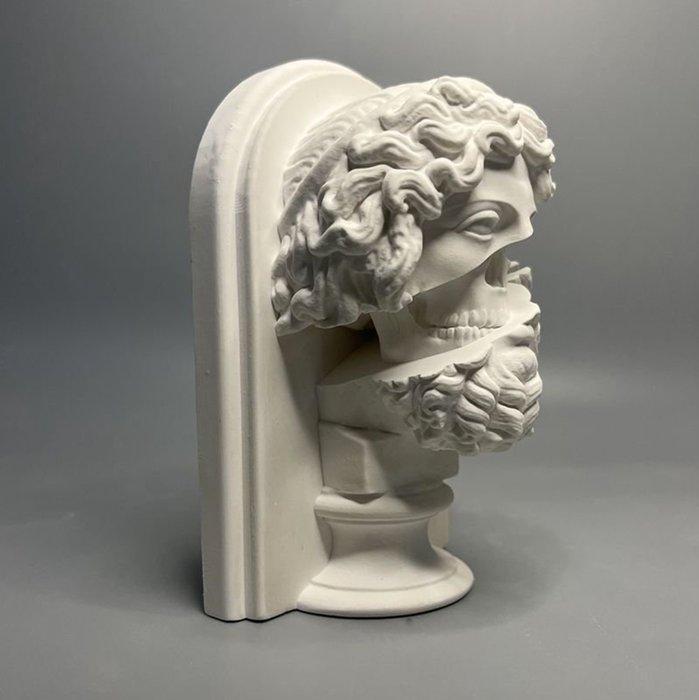 Figure - Modern art sculpture of a split, bust of Zeus with, Antiek en Kunst, Curiosa en Brocante