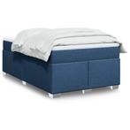 vidaXL Boxspring met matras stof blauw 120x190 cm, Huis en Inrichting, Slaapkamer | Bedden, Verzenden, Nieuw
