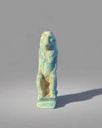 Oud-Egyptisch Faience Amulet van Tawaret, Godin van