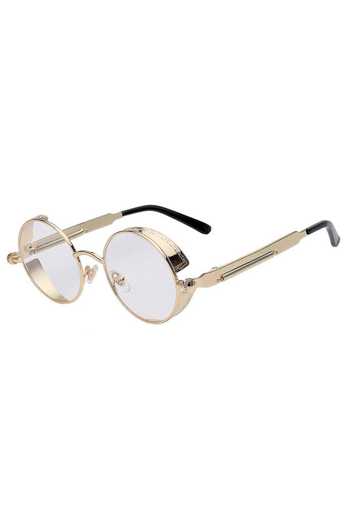Ronde Bril Steampunk Vintage Goud Montuur Rond Heldere Glaze, Handtassen en Accessoires, Zonnebrillen en Brillen | Dames, Wit