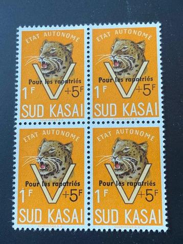 Kasai Sud 1961 - Tête de léopard avec inscription Pour les