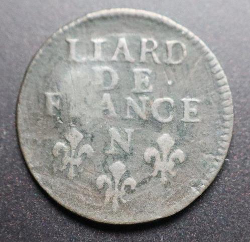 Frankrijk. Louis XIV (1643-1715). Liard (Montpellier) frappé, Postzegels en Munten, Munten | Europa | Euromunten