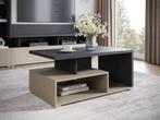 Meubella Salontafel antraciet beige 100x60 cm - Rechthoekig, Huis en Inrichting, Tafels | Salontafels, Verzenden, Nieuw, 50 tot 100 cm