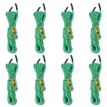 vidaXL Tentscheerlijnen met spanners 8 st reflecterend 4 m 4, Verzenden