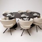 Tafel Organisch eikenhout  Set Kegelpoot  300x125, Nieuw