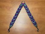Leren duo honden riem Purple/grey, Ophalen of Verzenden