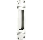 Schuifdeurkom Art-Deco glans nikkel, Nieuw, Overige materialen, Klink of Kruk