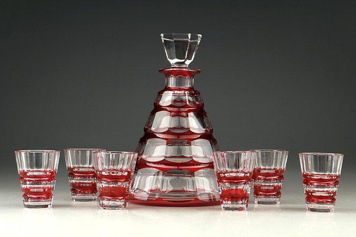 Val Saint Lambert - Karaf - Glas, Antiek en Kunst, Kunst | Designobjecten