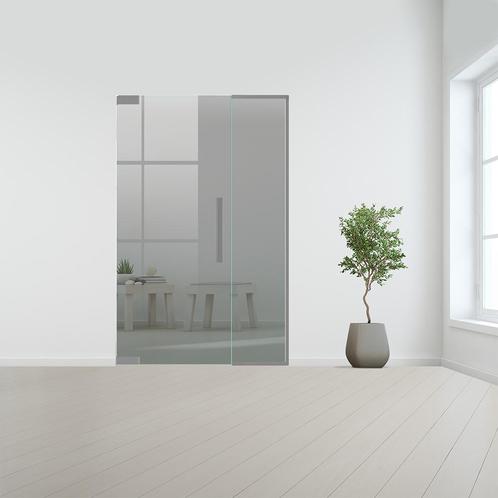 Glazen binnendeur met zijlicht zonder kozijn RVS beslag-Link, Doe-het-zelf en Bouw, Glas en Ramen, Nieuw, Verzenden