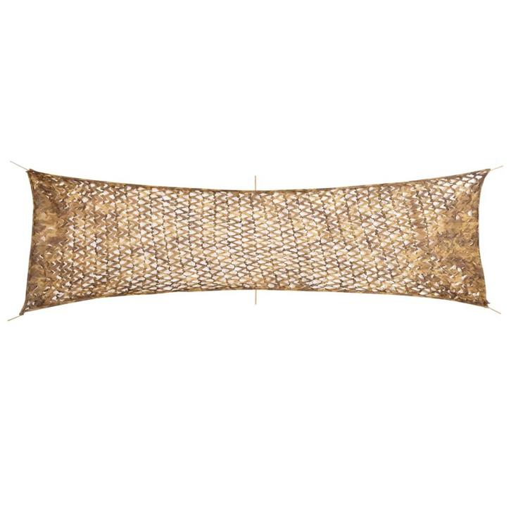 vidaXL Camouflagenet met opbergzak 519x142 cm zandkleurig, Sport en Fitness, Schietsport-accessoires, Nieuw, Verzenden