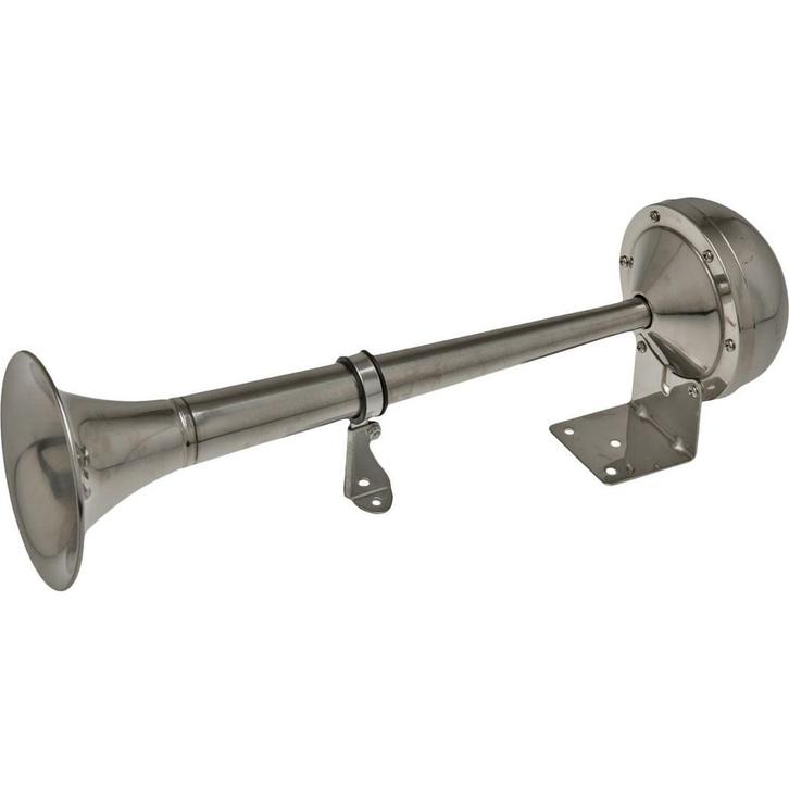 Rvs Scheepshoorn 24V 115dB 40cm, Watersport en Boten, Bootonderdelen, Nieuw, Ophalen of Verzenden