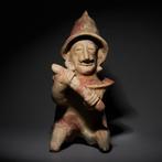 Jalisco, West-Mexico Terracotta Strijder figuur. 200 v.Chr., Verzamelen