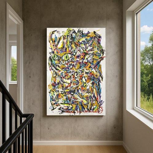 Daniel Palchucán - Dragón I (Noche)  - XXL (NO RESERVE), Antiek en Kunst, Kunst | Schilderijen | Modern