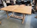 Eettafel uitschuifbaar + 6 stoelen, teakhout (nieuw, outlet), Tuin en Terras, Tuintafels, Nieuw