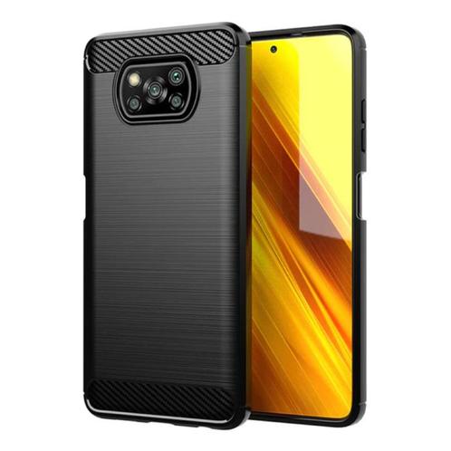 Xiaomi Poco X3 NFC Hoesje - Carbon Fiber Textuur Shockproof, Telecommunicatie, Mobiele telefoons | Hoesjes en Screenprotectors | Overige merken