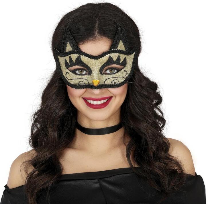 Venetiaans Oogmasker Goud Kat, Hobby & Loisirs créatifs, Articles de fête, Envoi