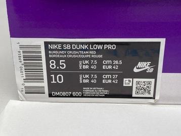 Nike SB - Dunk Low - Sneakers - Taille : EU 42 - Neuf avec beschikbaar voor biedingen
