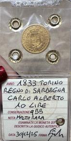 Italië, Savoye Carlo Alberto. 10 Lire 1833 Torino, Postzegels en Munten