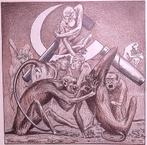 Spotprent over onrust binnen de C.P.H. (lijst optie), Antiek en Kunst, Verzenden