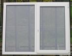 pvc raam , chassis 158 x 126 wit / antraciet 3 dubbel glas, Bricolage & Construction, Châssis & Portes coulissantes, Raamkozijn