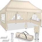 Partytent - Opvouwbaar - 3x6 m - Paviljoen - Easy up - Beige, Jardin & Terrasse, Tonnelles, Verzenden