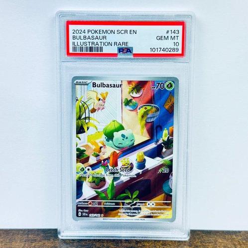 Pokémon Graded card - Bulbasaur - Stellar Crown #143 -, Hobby en Vrije tijd, Verzamelkaartspellen | Pokémon