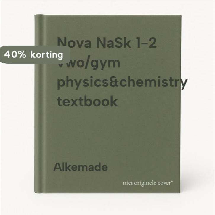 Nova NaSk 1-2 vwo/gym physics&chemistry textbook Alkemade, Boeken, Schoolboeken, Gelezen, Verzenden