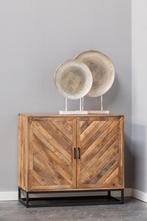 Dressoir Mangohout Sabia 100 cm, Huis en Inrichting, Kasten | Dressoirs, Verzenden, Nieuw