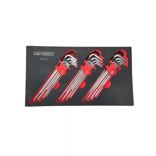 WEBER TOOLS Tooltray Haakse sleutelset Torx, Resitorx en Inb, Doe-het-zelf en Bouw, Gereedschap | Handgereedschap, Nieuw, Ophalen of Verzenden