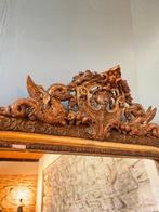 Spiegel - Hout, Goudblad - Frankrijk 19e eeuw, Antiek en Kunst