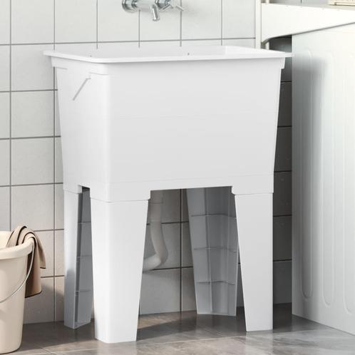 vidaXL Waskuip 59x41x75 cm hars wit, Huis en Inrichting, Keuken | Keukenelementen, Nieuw, Verzenden