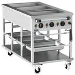 Bain-Marie Wagen | Elektrisch | 3x 1/1 GN | 30°C/90°C | 3kW, Verzenden, Nieuw in verpakking