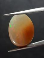 Natural White Opal - bicolor white orange - play of color -, Verzenden