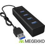 ICY BOX 4 Poorten Hub USB 3.0 Zwart - [IB-HUB1409-U3], Nieuw, Verzenden