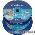 Verbatim CD-R 52x 50st. Cakebox Printable, Verzenden, Nieuw