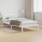 vidaXL Bedframe met Hoofdbord Wit 80x210 cm Massief Houten, Huis en Inrichting, Slaapkamer | Bedden, Verzenden, Nieuw
