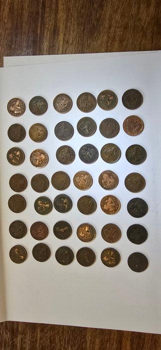 België. 1902/1932, Lot 72 coins (Zonder minimumprijs), Postzegels en Munten, Munten | Nederland