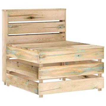 vidaXL Tuinmiddenbank pallet geïmpregneerd grenenhout, Verzenden