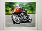 MV Agusta - Île de Man - John Surtees - 1956 - Gravure, Nieuw