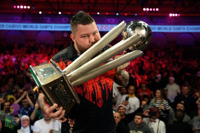 PDC World Darts Championship - Michael Smith - Ondertekende, Verzamelen, Overige Verzamelen