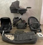 Stokke Xplory mélange Gray kinderwagen 3-in-1Cybax Maxi Cosi, Ophalen, Zo goed als nieuw, Kinderwagen, Verstelbare duwstang