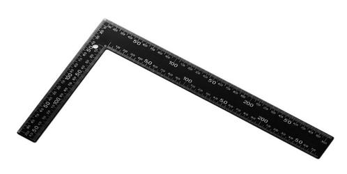 Metalen winkelhaak (zwart, 20x30 cm), inches en cm, Doe-het-zelf en Bouw, Gereedschap | Overige machines, Nieuw, Verzenden