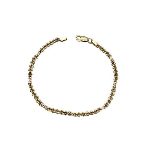 Bracelet - 18 carats Or blanc, Or jaune, Handtassen en Accessoires, Antieke sieraden