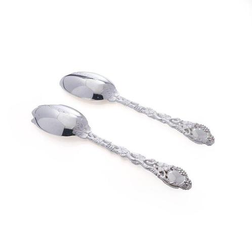 C. J. Vander Ltd. Sterling Silver Fruit Fork and Spoon Set,, Antiek en Kunst, Antiek | Zilver en Goud