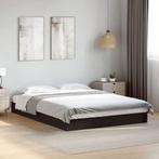 vidaXL Bedframe bewerkt hout zwart 120x200 cm, Huis en Inrichting, Slaapkamer | Bedden, Verzenden, Nieuw
