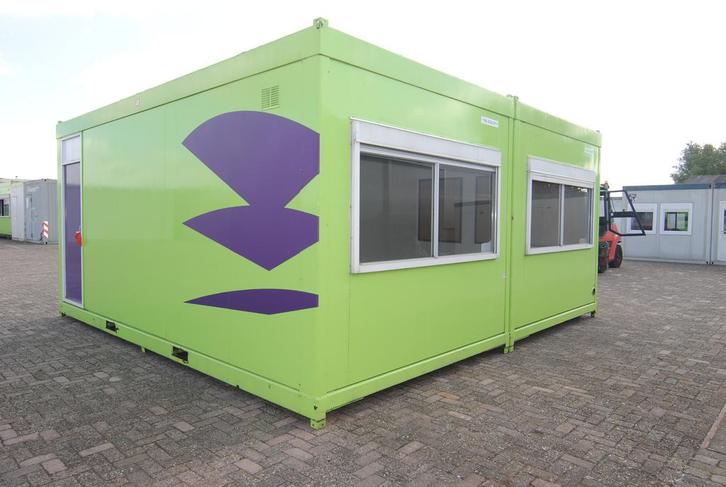 Tweedelig geschakeld gebouw HS-1533, Zakelijke goederen, Machines en Bouw | Keten en Containers, Ophalen of Verzenden
